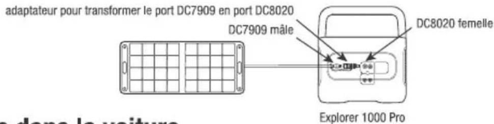 Jackery Explorer 1000 Pro - Instructions sur l'opération de connexion des panneaux solaires Jackery SolarSaga 80 - 2