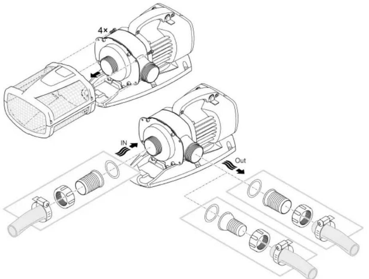 OASE AquaMax Eco Expert 21000 - Podłączenie - 1