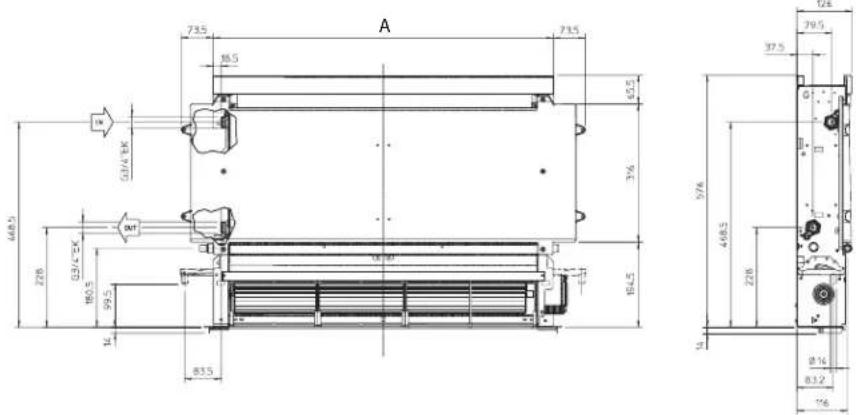 DAIKIN FWXV20ABTV3R - Zemine ya da duvara dikey montaj - 9