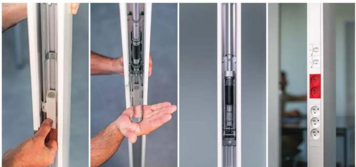 HAGER SL200559609016 - Les colonnes se mettent en place en moins de 2 minutes, par une seule personne - 1