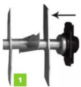 Greencut GSC1700C - DÉMONTER OU REMPLACER LE ROULEAU À LAMES - 3