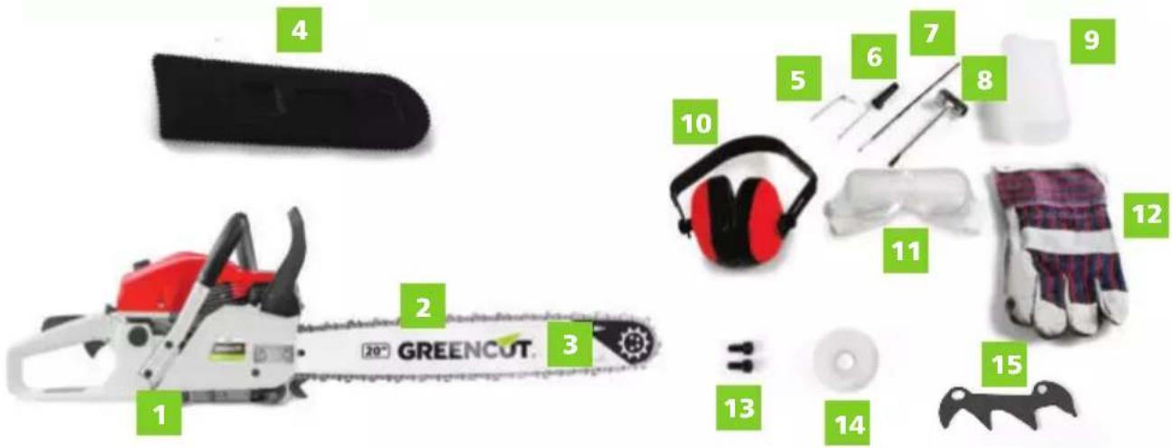 Greencut GS620X - BOX CONTENTS - 1