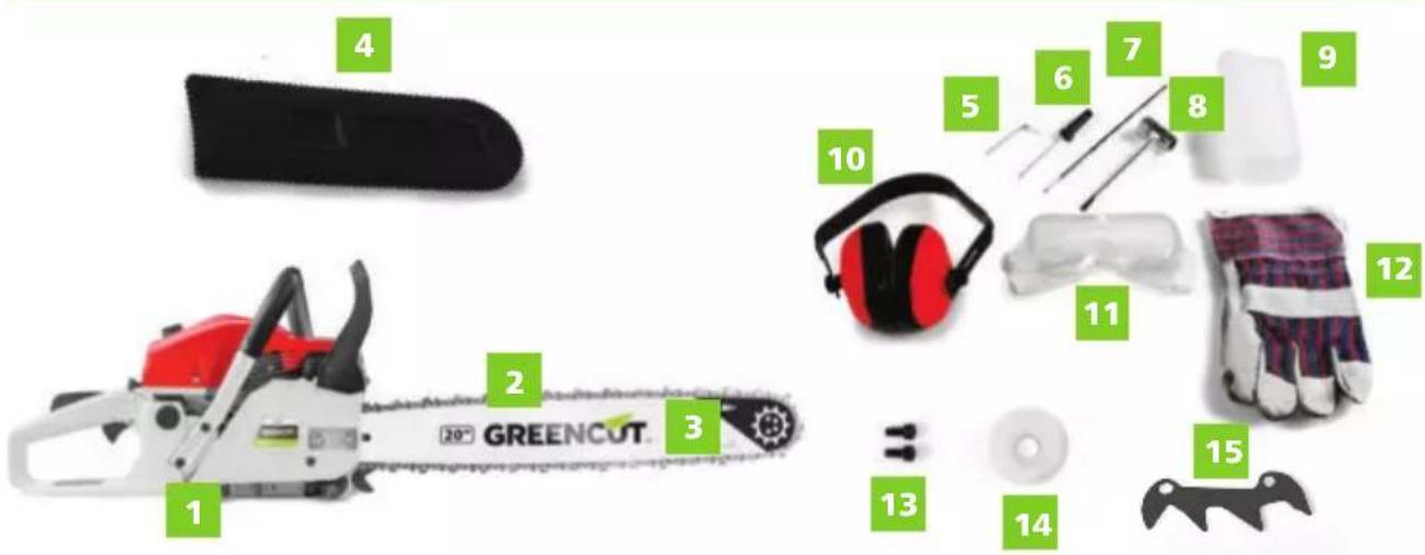 Greencut GS620X - CONTENUTO DELLA SCATOLA - 1