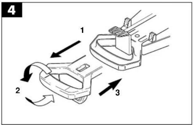 EINHELL HT 2020 F - Montering av handtaget - Bild 4: - 1