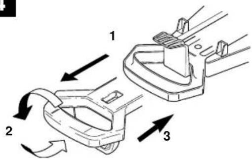 EINHELL HT 2020 F - Attaching the handle: Fig. 4 - 1