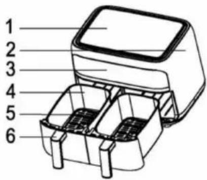 Klarstein VitaFry Duo - DEVICE OVERVIEW - 1