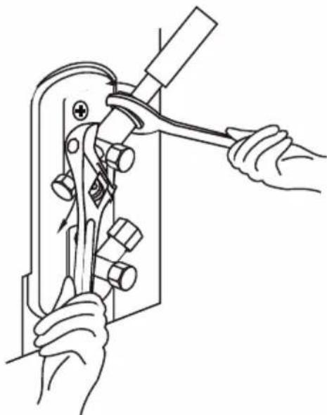 BEKO BEEPGH 090 - Utilize una chave inglesia para aperture o corpo principal da valvula: - 1