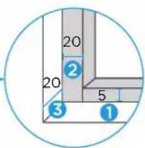 EAS Electric EMV701DGN - Diagrama de encastre (Bajo encimera) - 4