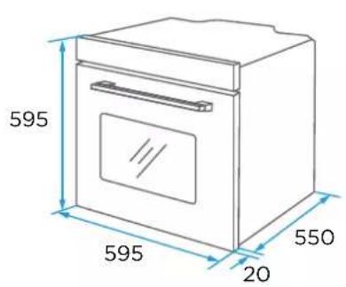 EAS Electric EMV701DGN - Diagrama de encastre (Columna) - 1