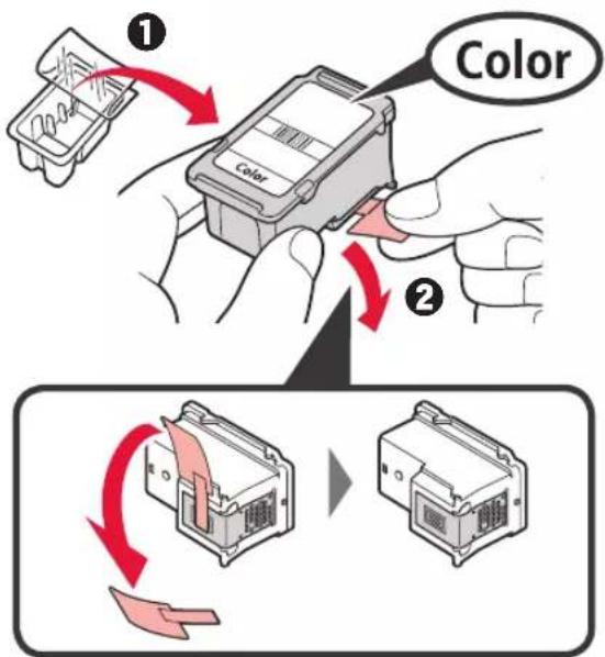 CANON PIXMA E304 - Retirez le ruban protecteur. - 1