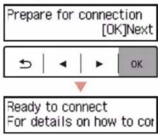 CANON PIXMA E4240 - Check that the following screen appears, and then press the OK button. - 1