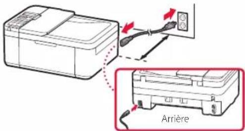 CANON PIXMA E4240 - Mise sous tension de l'imprimante - 2