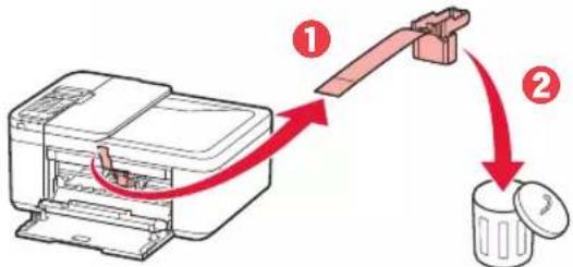 CANON PIXMA E4240 - Odstranjevanje zašcitnih materialov - 3