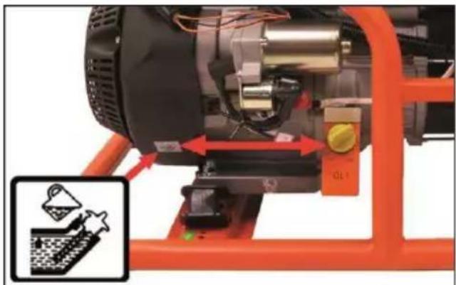Fuxtec FXSG7500B - Controllo livello olio motore - 1