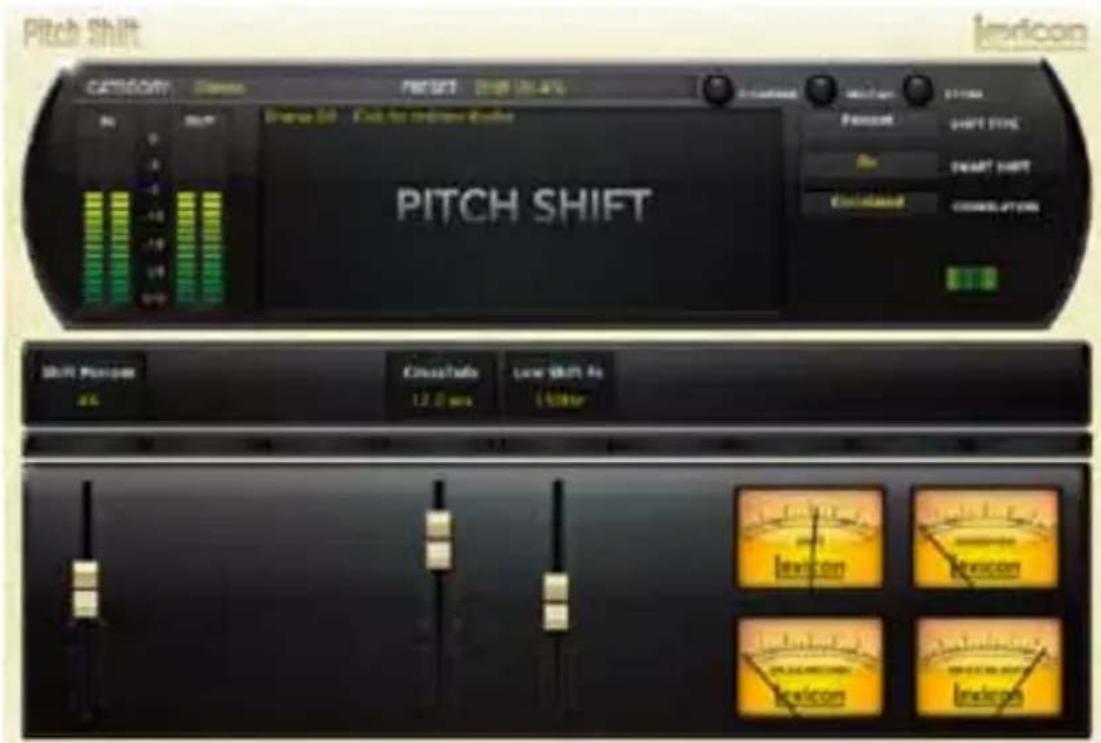 LEXICON PCM Native Effects Bundle - Page d'édition Pitch Shift - 1