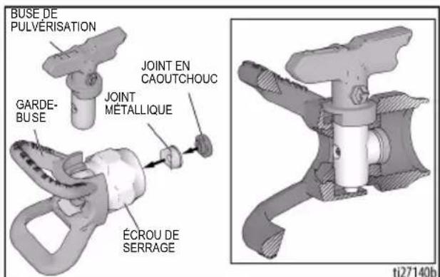 GRACO Magnum ProX19 Cordless - Installation de la buse de pulverisation - 2