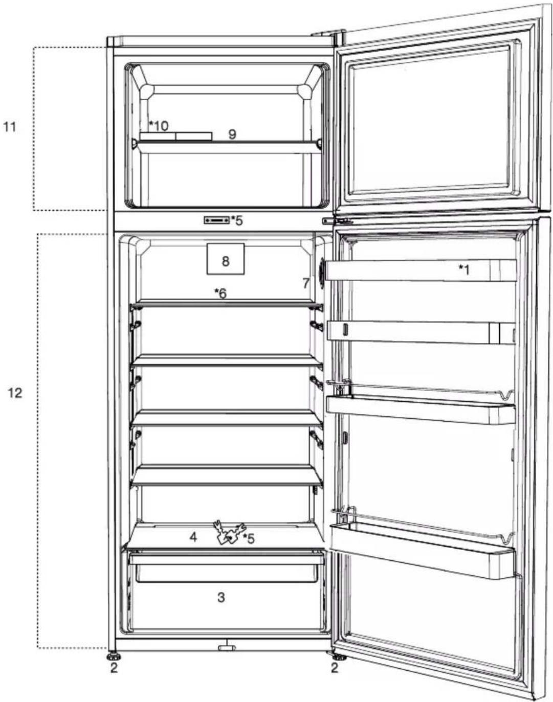 BEKO RDSE465K40WN - Familiarizarse con el electrodoméstico - 1