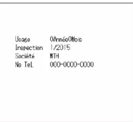 MITSUBISHI ESA30EH - Date d'inspection - 2