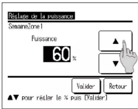 MITSUBISHI ESA30EH - Comment régler la puissance - 9