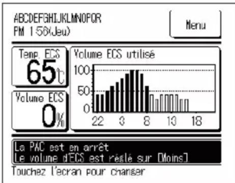 MITSUBISHI ESA30EH - Comment augmenter ou diminuier uniformément le volume d'eau chaude - 3
