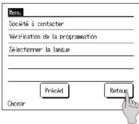 MITSUBISHI ESA30EH - Comment utiliser l'écran du menu - 3