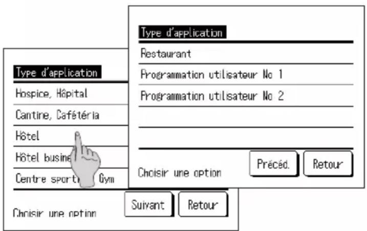 MITSUBISHI ESA30EH - Comment régler le Type d'application (ECS) - 2