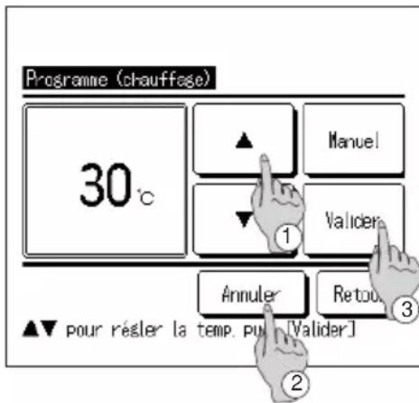 MITSUBISHI ESA30EH - Programme hebdomadaire (chauffage) - 3