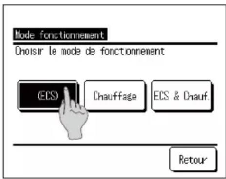 MITSUBISHI ESA30EH - Comment modifier le réglage de l'application - 1