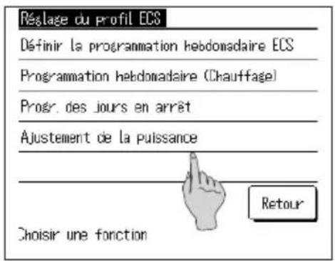 MITSUBISHI ESA30EH - Comment régler la puissance - 2