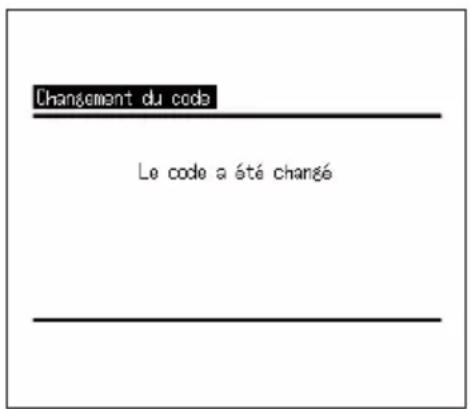 MITSUBISHI ESA30EH - Comment modifier le Code administrateur - 2