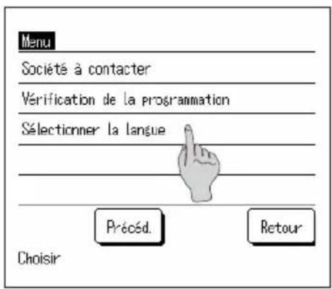 MITSUBISHI ESA30EH - ■ Sélectionner la langue - 2