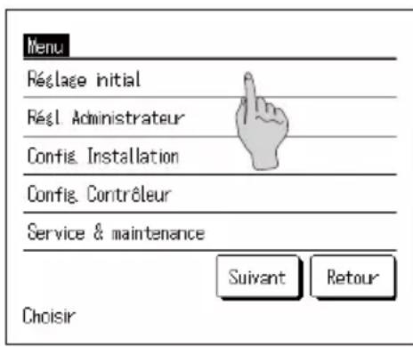 MITSUBISHI ESA30EH - Comment définir le réglage initial - 1