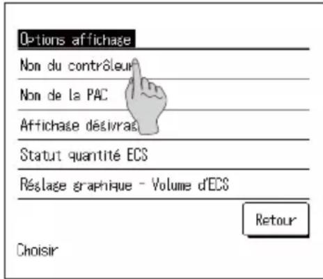 MITSUBISHI ESA30EH - Comment régler d'affichage du contrôleur - 1