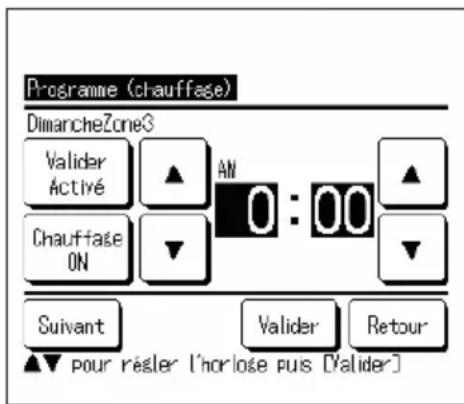 MITSUBISHI ESA30EH - Programme hebdomadaire (chauffage) - 4