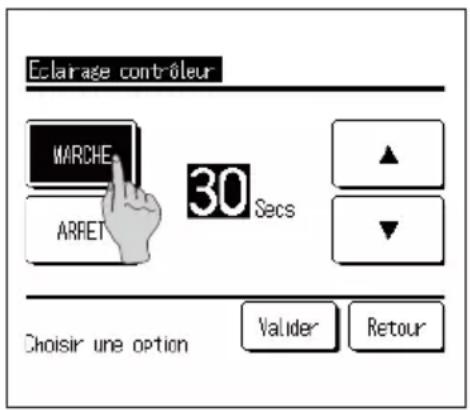 MITSUBISHI ESA30EH - Comment régler l'éclairage du contrôleur - 1