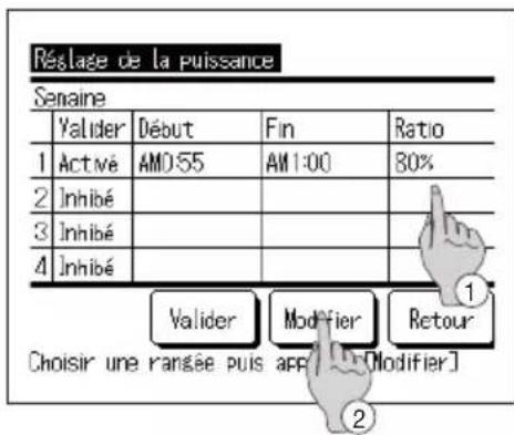 MITSUBISHI ESA30EH - Comment régler la puissance - 5