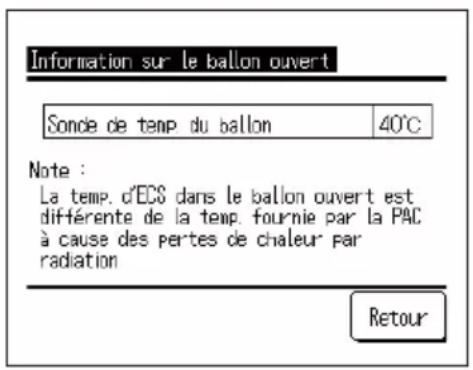 MITSUBISHI ESA30EH - Comment régler l'information sur le gallon ouvert - 2