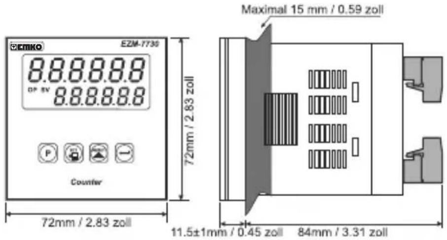 Emko EZM4430 - ABMESSAGENGEN - 3