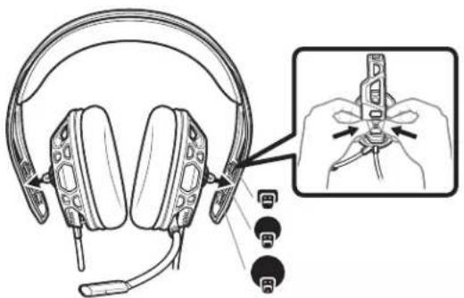 Nacon RIG 300HX - De headset monteren - 2