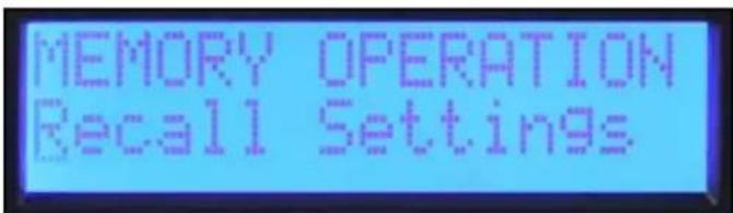 PEAVEY IPR2 5000 DSP - Recuperación de un preajuste - 1