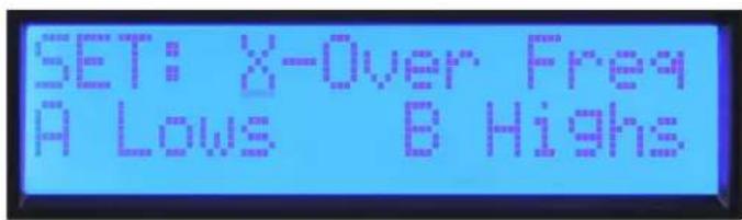 PEAVEY IPR2 5000 DSP - Set: X-Over Freq A Lows B Highs - 1