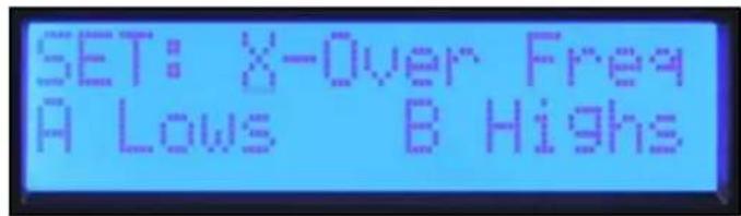 PEAVEY IPR2 5000 DSP - Set: X-Over Freq A Lows B Highs - 3
