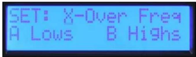 PEAVEY IPR2 5000 DSP - Set: X-Over Freq A Lows B Highs - 3