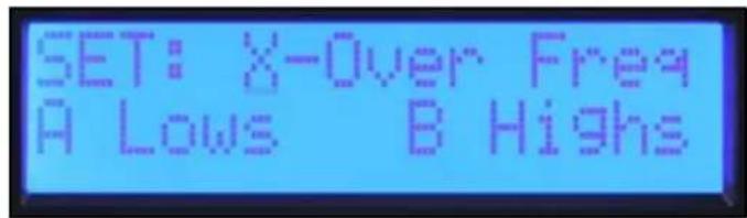 PEAVEY IPR2 5000 DSP - Set: X-Over Freq A Lows B Highs - 3