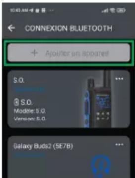 MOTOROLA T802 - Connexion d'un casque Bluetooth à la radio - 3