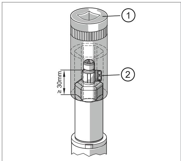 IFM E43361 - Installing the sensor with a G 1/2 sealing cone - 4