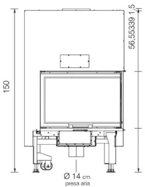 EDILKAMIN WINDO2 75 - WIND02 75 dimensioni in cm - 1