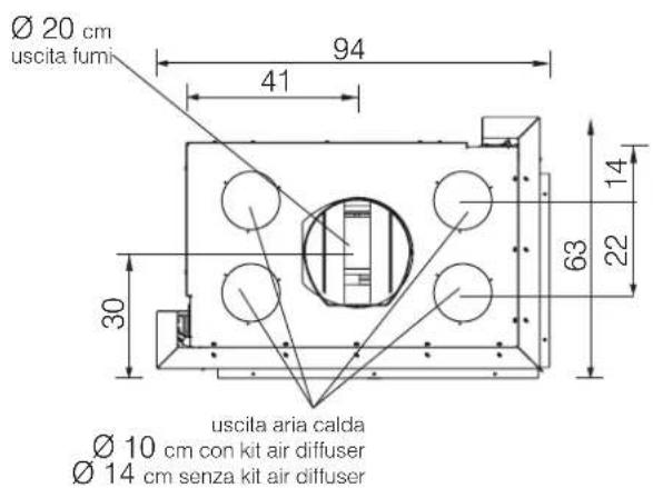 EDILKAMIN WINDO2 75 - WIND02 75 dimensioni in cm - 3