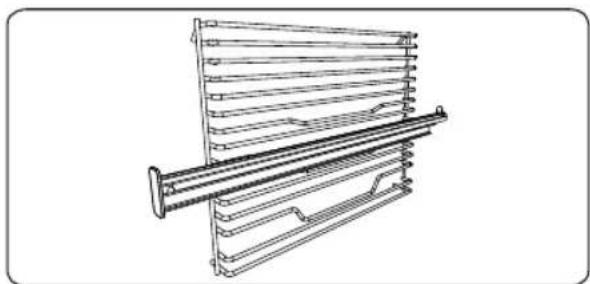 TAURUS HM750BKD - The Wire Rack with Easyfix Half Telescopic Rail - 1