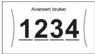 DAIKIN EAVH16S18DA9W - Pin-kode for avansert bruker - 1